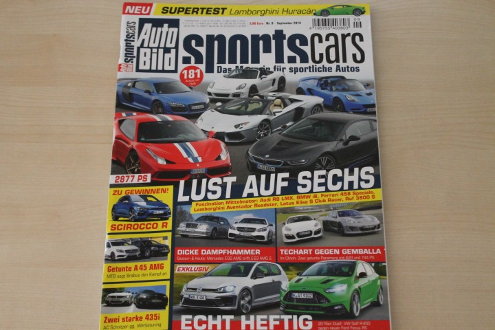 Deckblatt Auto Bild Sportscars (09/2014)